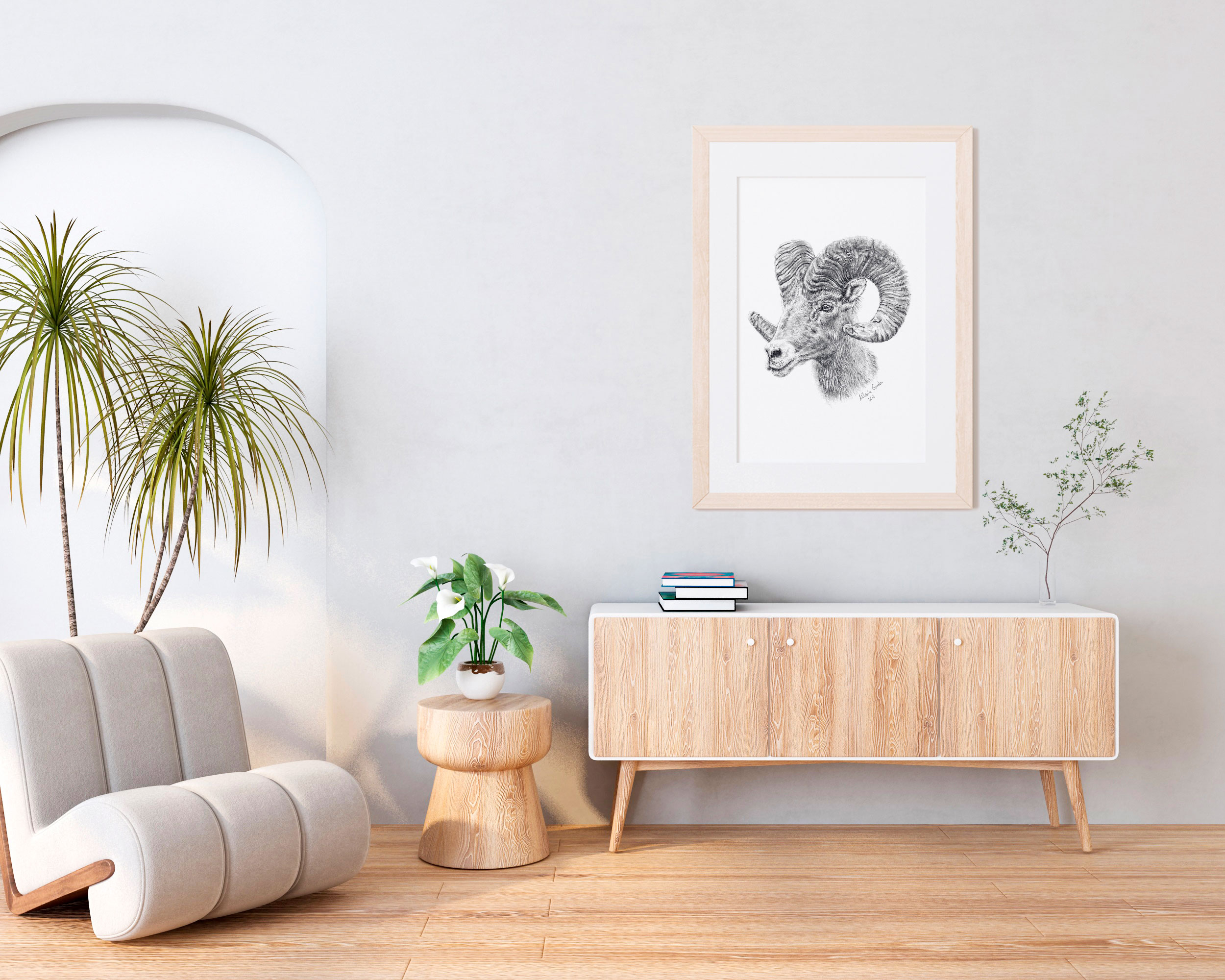 Reproducción Muflón Fine Art DESCARGA INSTANTANEA - Imagen 3